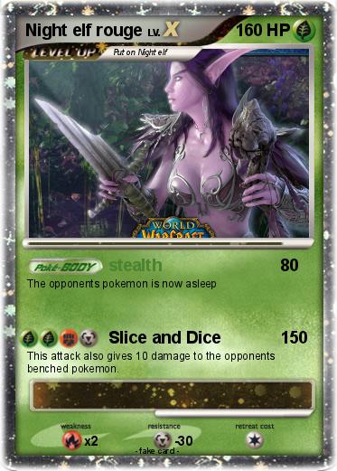 Pokemon Night elf rouge