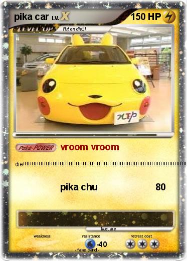 Pokemon pika car