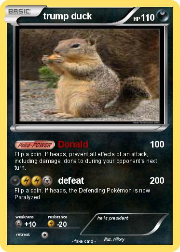 Pokemon trump duck