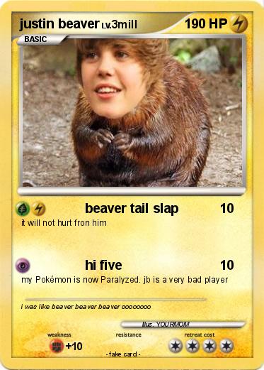Pokemon justin beaver