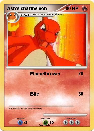 Pokemon Ash's charmeleon