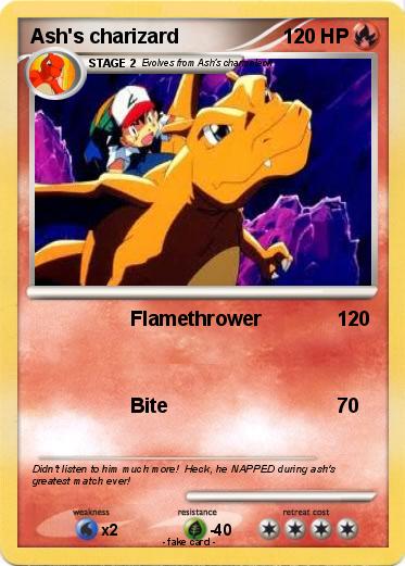 Pokemon Ash's charizard