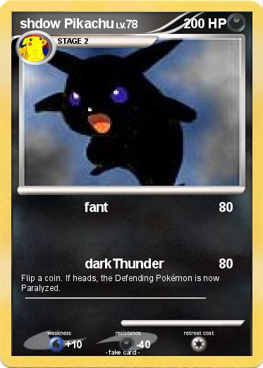 Pokemon shdow Pikachu