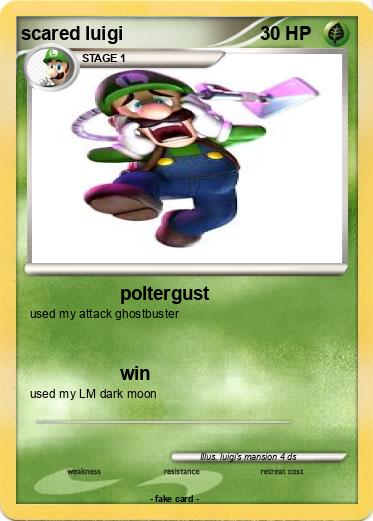 Pokemon scared luigi