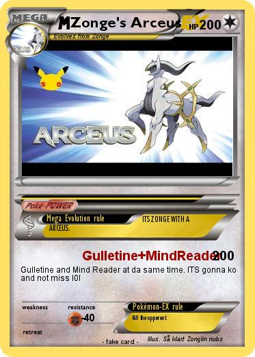 Pokemon Zonge's Arceus