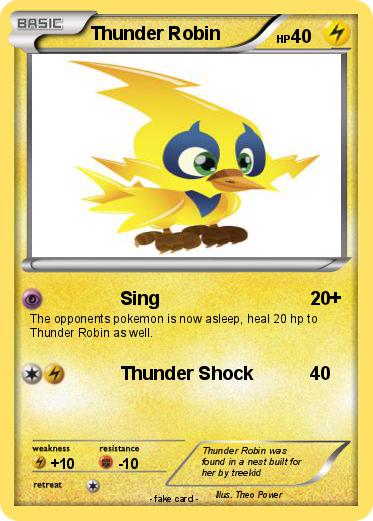 Pokemon Thunder Robin