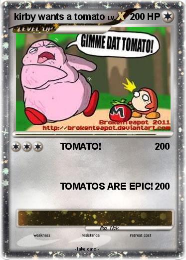 Pokemon kirby wants a tomato
