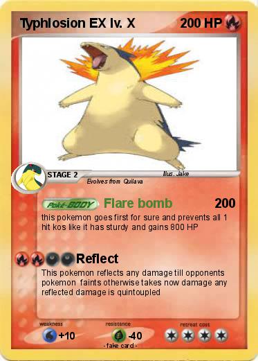 Pokemon Typhlosion EX lv. X