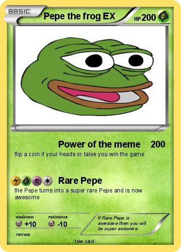 Pokemon Pepe the frog EX