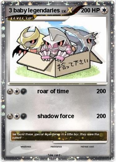 Pokemon 3 baby legendaries