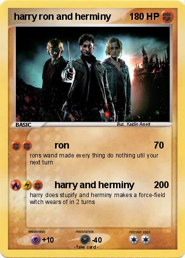 Pokemon harry ron and herminy