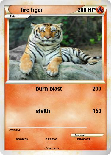 Pokemon fire tiger