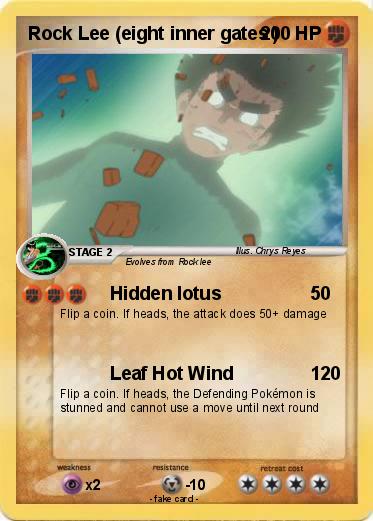 Pokemon Rock Lee (eight inner gates )