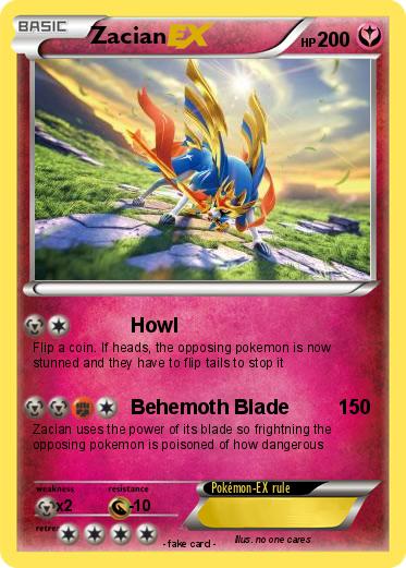Pokemon Zacian Pokemon Zacian