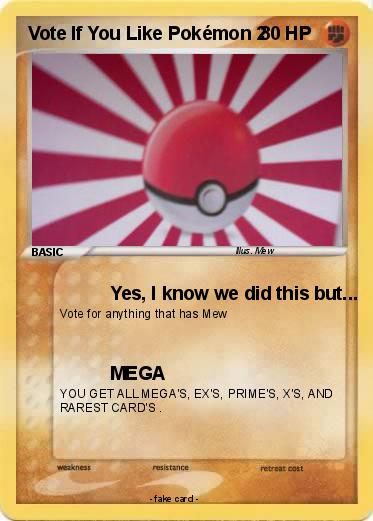 Pokemon Vote If You Like Pokémon 2