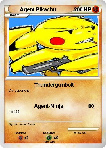 Pokemon Agent Pikachu
