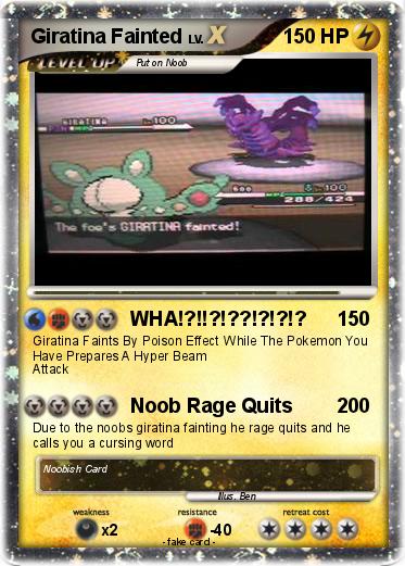 Pokemon Giratina Fainted