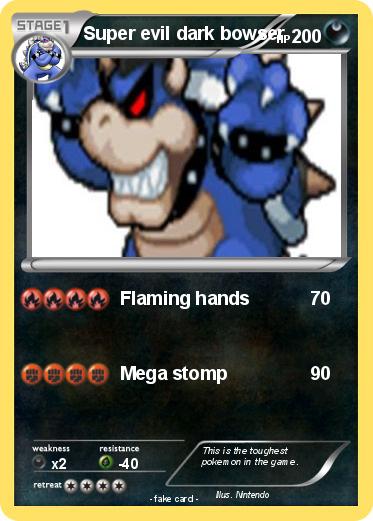 Pokemon Super evil dark bowser