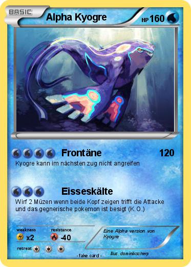 Pokemon Alpha Kyogre