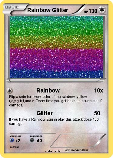 Pokemon Rainbow Glitter
