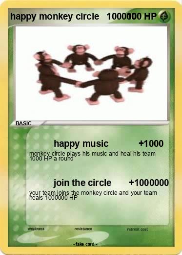 Pokemon happy monkey circle   100000