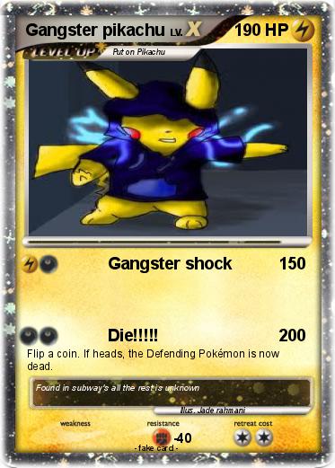 Pokemon Gangster pikachu