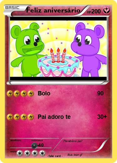 Pokemon Feliz aniversário