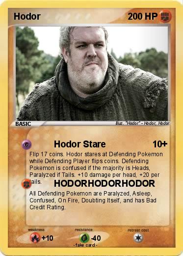 Pokemon Hodor
