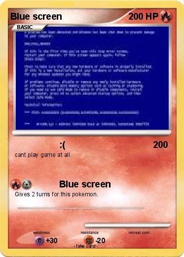 Pokemon Blue screen
