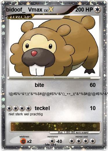 Pokemon bidoof_  Vmax