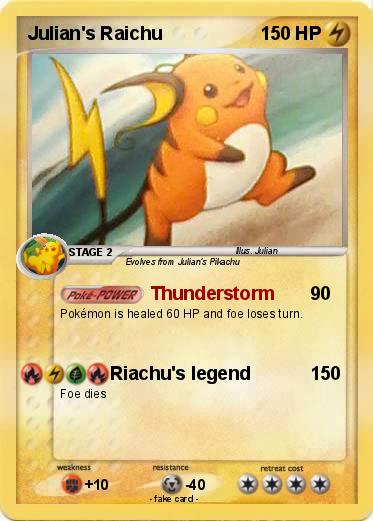 Pokemon Julian's Raichu