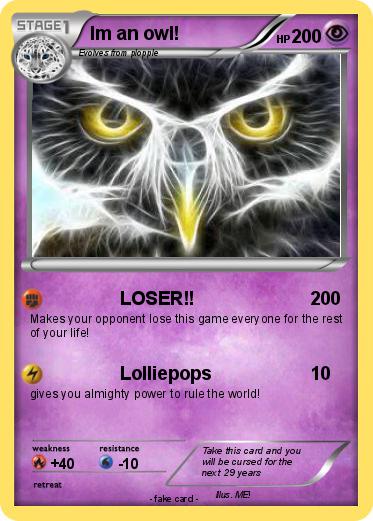 Pokemon Im an owl!
