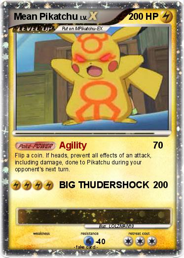 Pokemon Mean Pikatchu