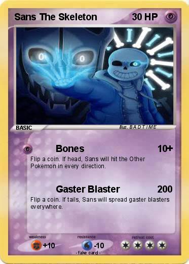 Pokemon Sans The Skeleton