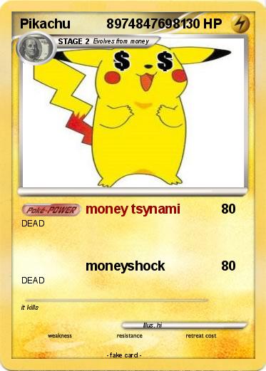 Pokemon Pikachu          89748476981