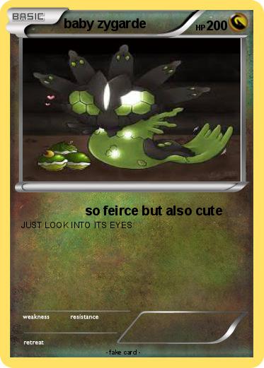 Pokemon baby zygarde