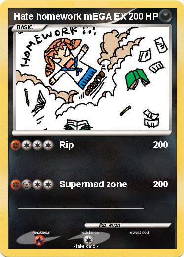 Pokemon Hate homework mEGA EX