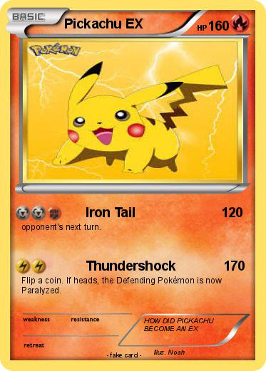 Pokemon Pickachu EX