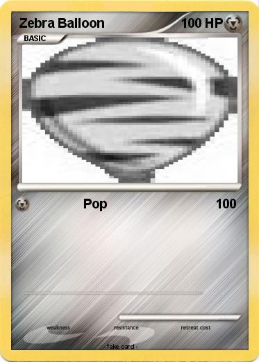 Pokemon Zebra Balloon