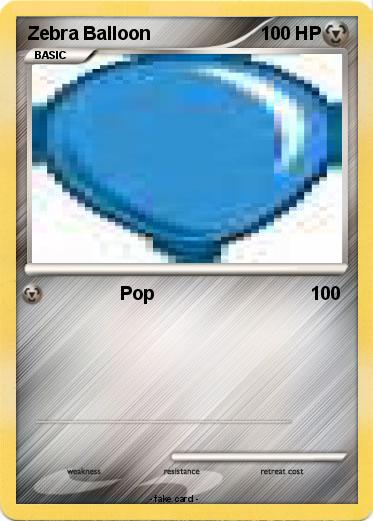 Pokemon Zebra Balloon