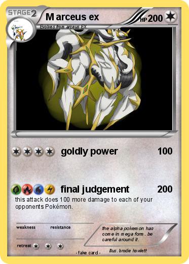 Pokemon M arceus ex