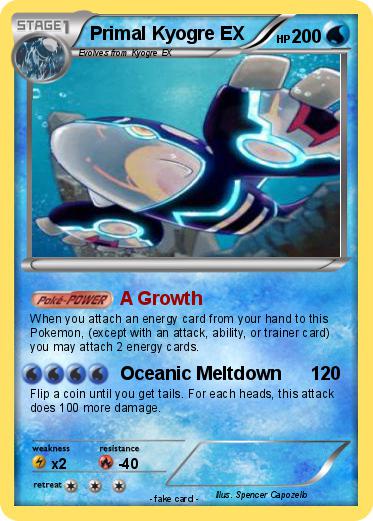 Pokemon Primal Kyogre EX