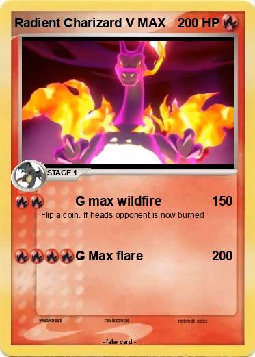Pokemon Radient Charizard V MAX