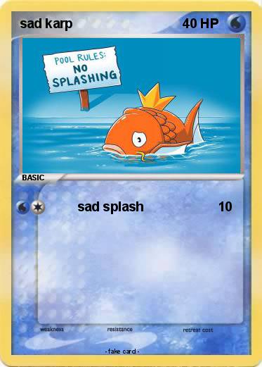 Pokemon sad karp