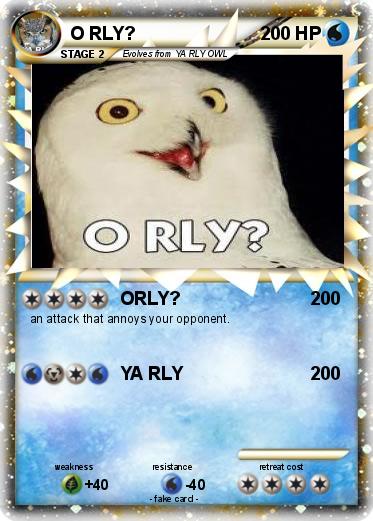 Pokemon O RLY?
