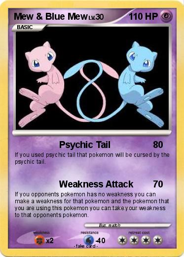 Pokemon Mew & Blue Mew