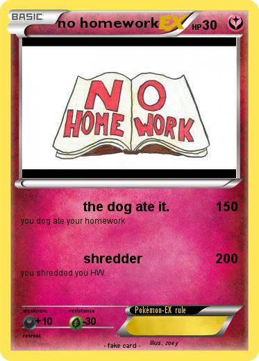 Pokemon no homework