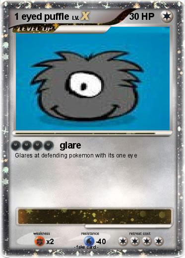 Pokemon 1 eyed puffle