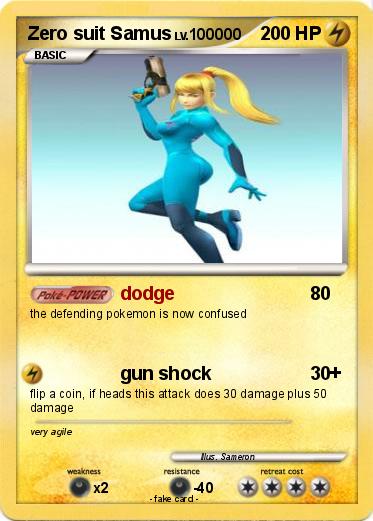 Pokemon Zero suit Samus