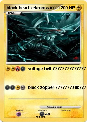 Pokemon black heart zekrom